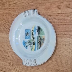 Vintage Luster Ware Oklahoma Souvenir Ashtray
